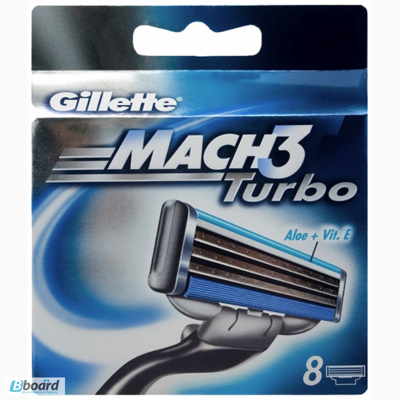 Фото 4. Gillette Лезвия Gillette Mach 3 Turbo (картридж)8шт