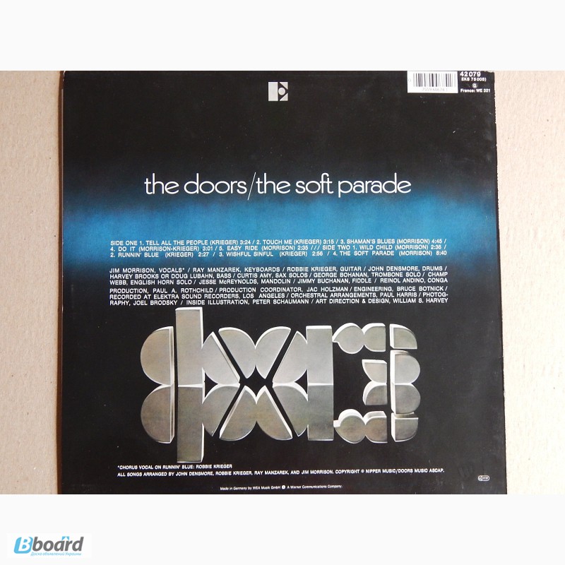 Фото 2. The Doors-The Soft Parade 1969 NM/NM- Винил