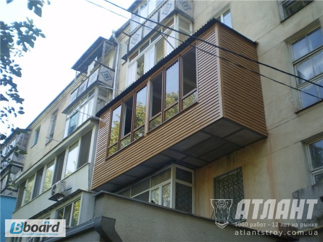 Ремонт балкона, расширение балкона в Одессе