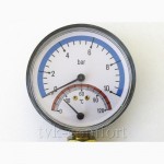 Термоманометр вертикальный 1/2-120 C-10bar Watts арт. 68801000