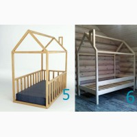 Детская кровать домик из сосны - Украинский производитель