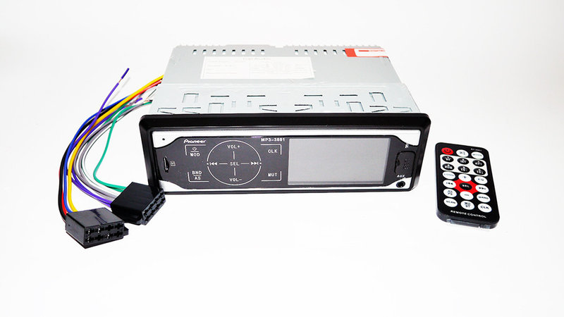 Фото 2. Автомагнитола Pioneer 3881 ISO - MP3 Player, FM, USB, SD, AUX сенсорная