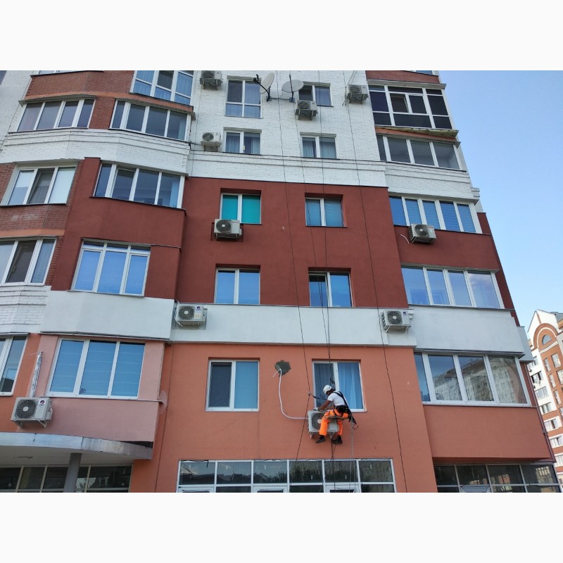 Фото 2. Утепление фасадов на любой высоте. Команда промышленных альпинистов DankoAlp, Харьков