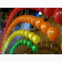 Оформление воздушными шарами, гирлянды, арки из шариков в Киеве, гелиевые шары