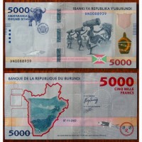 Банкнота 5000 франків Бурунді 2022