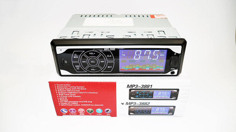 Фото 4. Автомагнитола Pioneer 3882 ISO - MP3 Player, FM, USB, SD, AUX сенсорная