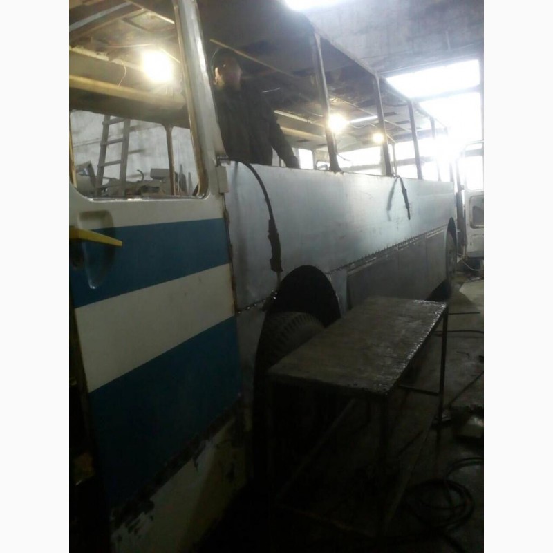 Фото 3. Капитальный ремонт автобусов после ДТП