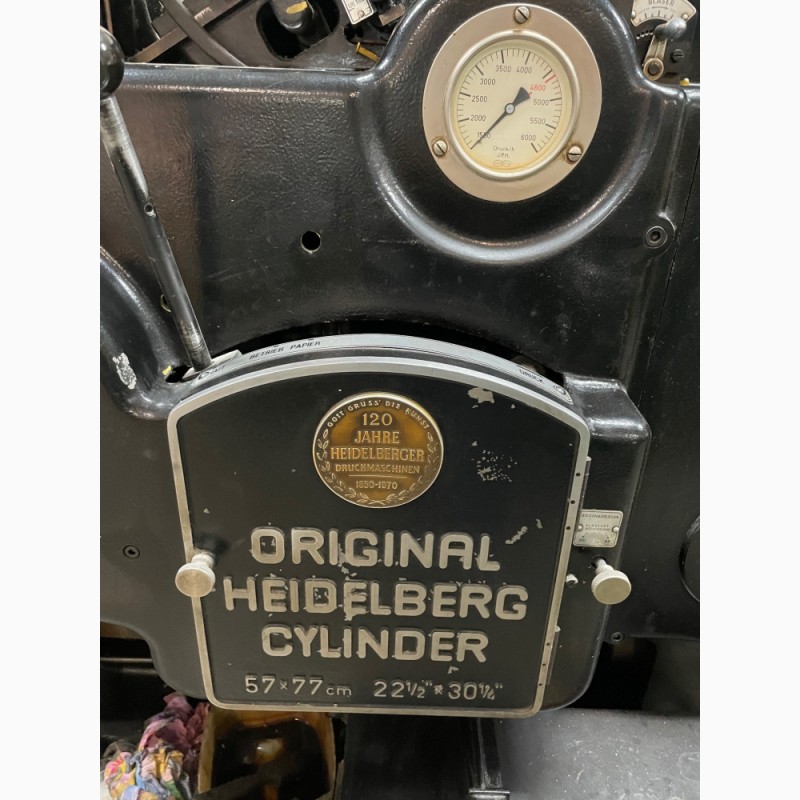 Фото 2. Машина высокой печати Heidelberg Cylinder SBG