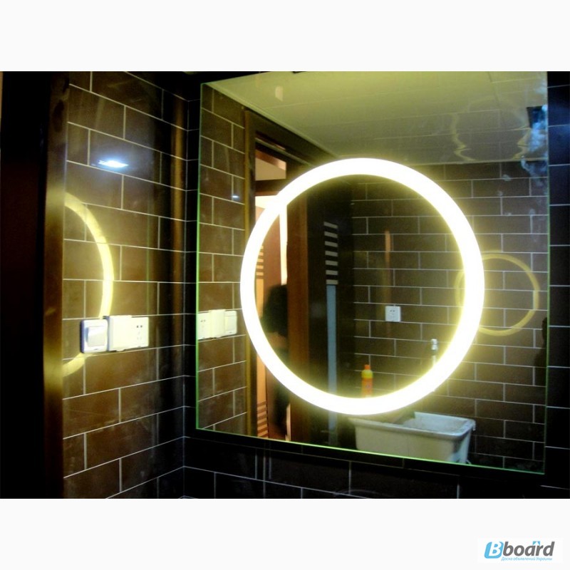 Фото 2. Купить зеркало в ванную с подсветкой
