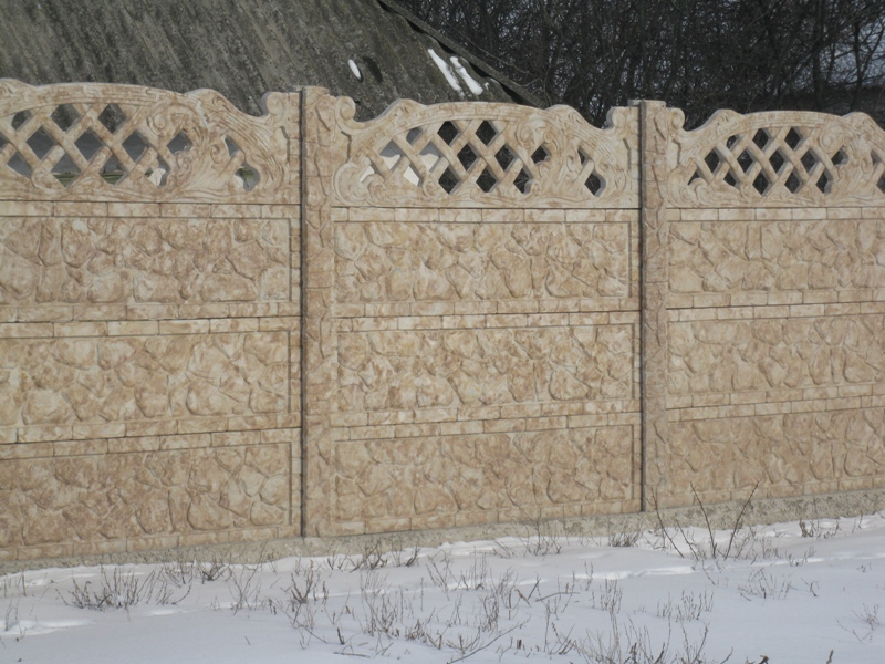 Фото 3. Цветной бетонный забор, Забор в Кривом Роге