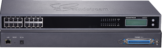 Grandstream GXW4216, голосовий ip шлюз, 16xFXS, 1xLAN, (1GbE)Gigabit Ethernet