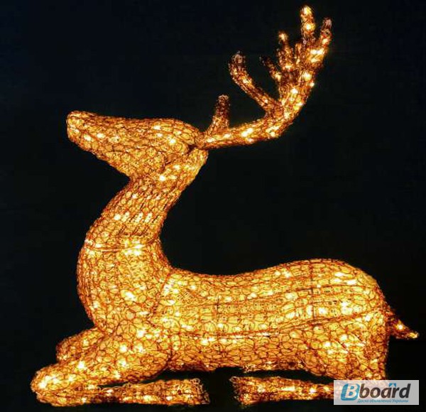 Фото 3. Светодиодный декоративный олень, новогодний сувенир