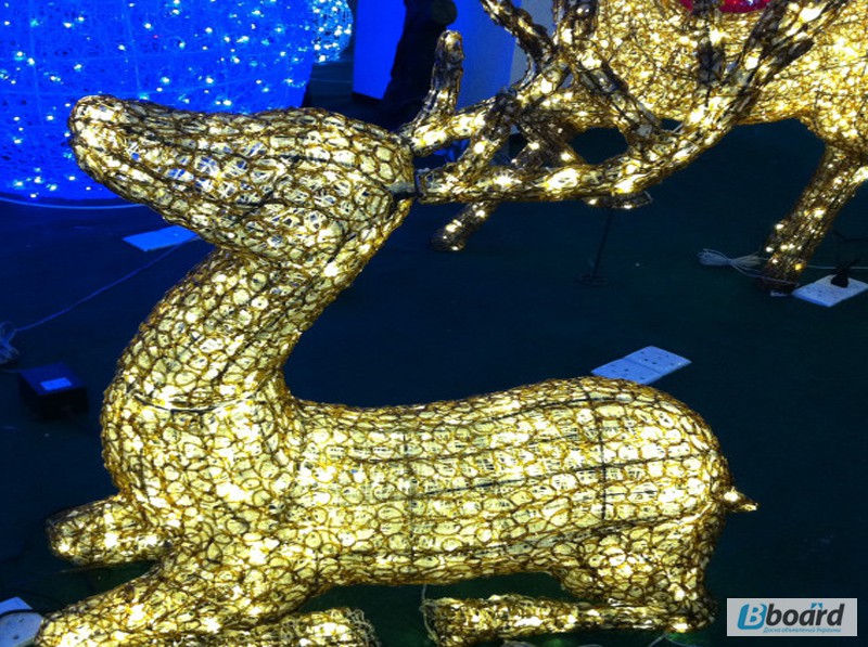 Фото 4. Светодиодный декоративный олень, новогодний сувенир
