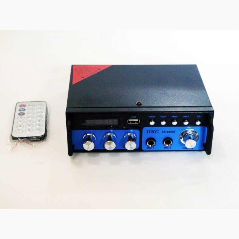 Фото 3. Усилитель звука UKC SN-666BT FM USB 2x300W Bluetooth + Караоке