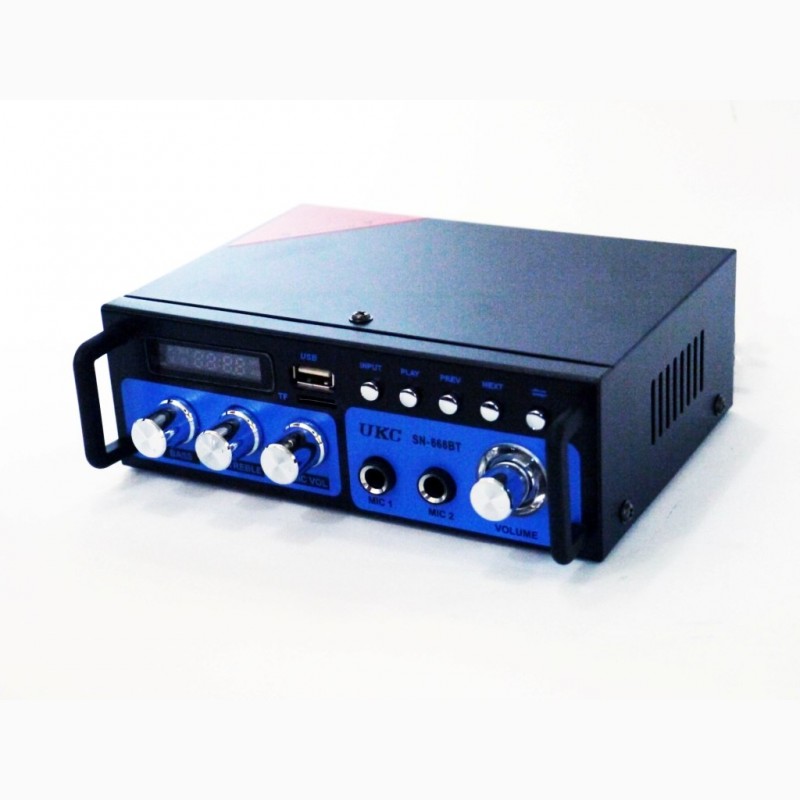 Фото 5. Усилитель звука UKC SN-666BT FM USB 2x300W Bluetooth + Караоке