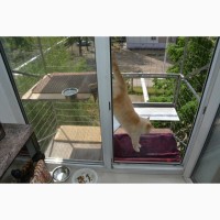 Прогулочный вольер для кошек на окно. Броневик Днепр