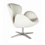 Кресло Swan (Св) кожзам, дизайнерское кресло ЛЕБЕДЬ для дома, кафе, бара, офиса Украина