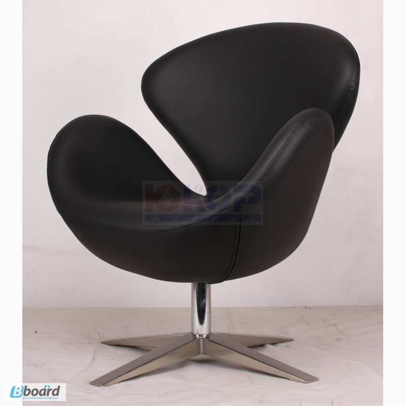 Кресло Swan (Св) кожзам, дизайнерское кресло ЛЕБЕДЬ для дома, кафе, бара, офиса Украина