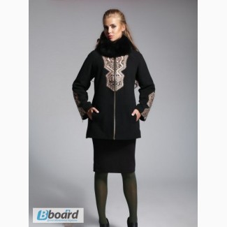 Пальто зимнее размеры от 44-60 в наличии, натуральный кашемир и мех песец