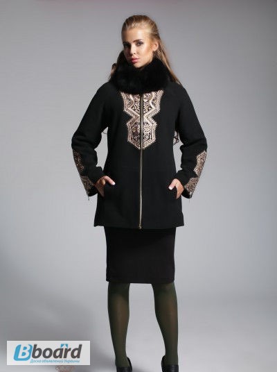Пальто зимнее размеры от 44-60 в наличии, натуральный кашемир и мех песец