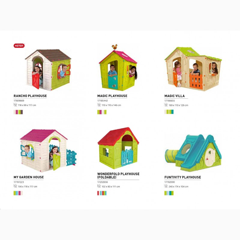 Фото 3. Детские пластиковые игровые домики Allibert, Keter Нидерланды для дома и саду