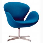 Кресло Swan (Лебедь) ткань шерсть, дизайнерское кресло СВ (Swan) дома, кафе, офиса, студии