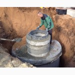 Копка сливных ям любой сложности, ЖБК-кольца (крышки) любого диаметра