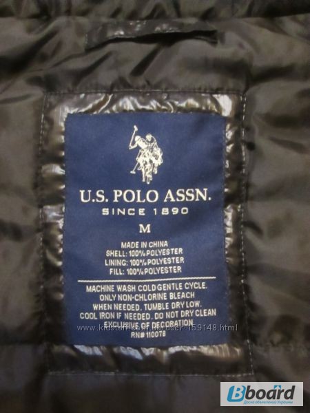 Фото 11. Куртка демисезонная мужская US Polo Assn размер М. Оригинал