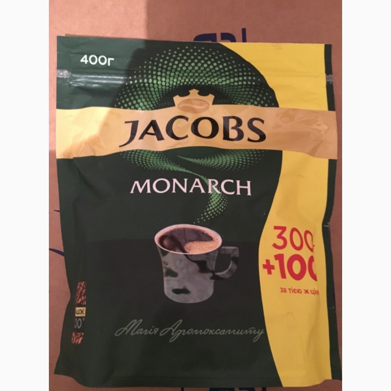 Фото 2. Кофе растворимый Jacobs Monarch 400г / Якобс Монарх 400г економ пакет
