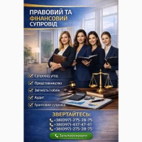 Правовий та фінансовий супровід ваших справ.Аудит.Написання грантів
