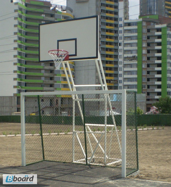 Фото 3. Стойка баскетбольная стационарная уличная