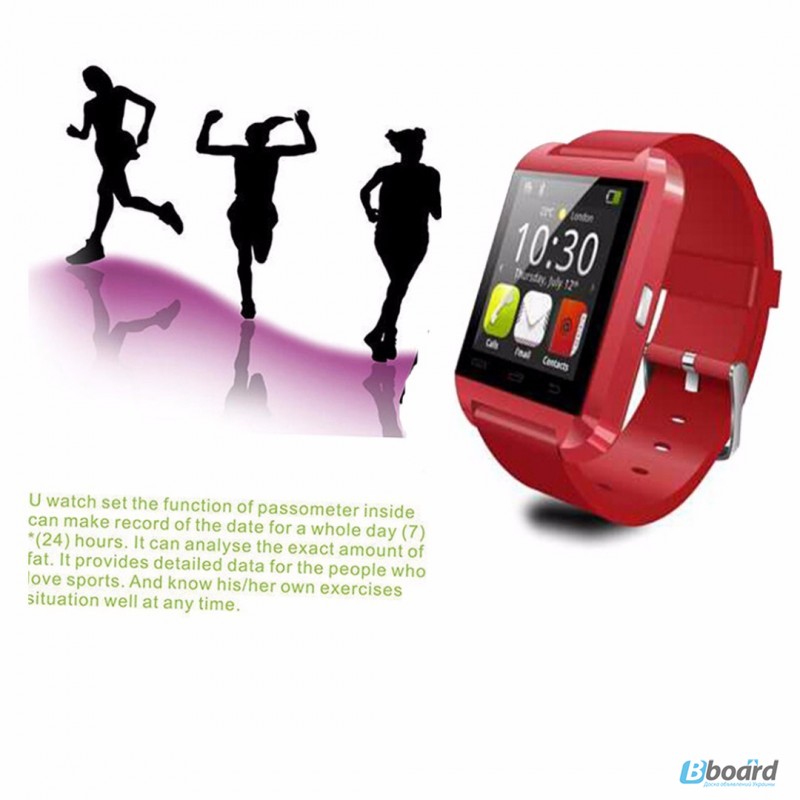 Фото 3. Uwatch U8 умные часы смарт Bluetooth на iOS или Android