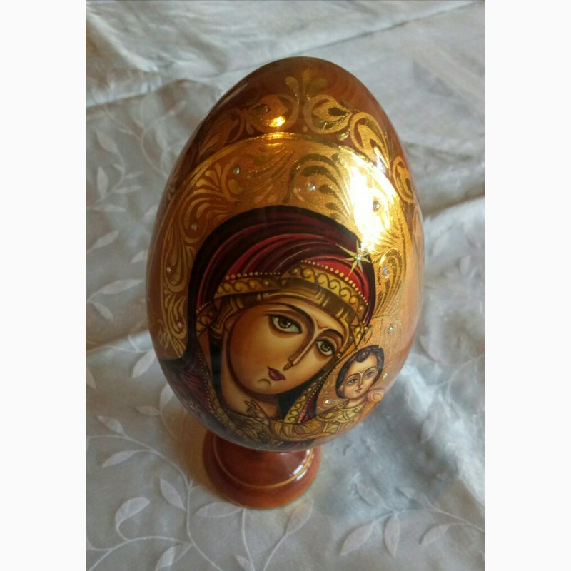 Фото 3. Икона Божьей Матери Казанская пасхальное яйцо