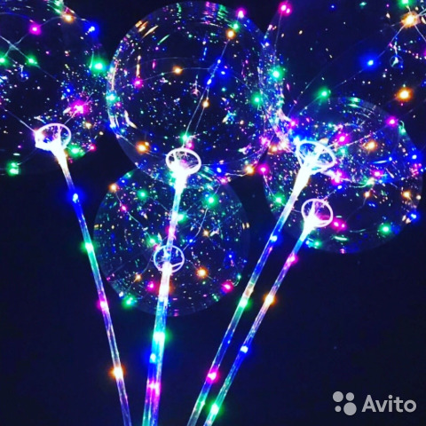 Фото 5. Светящиеся прозрачные шарики BoBo LED Шары опт
