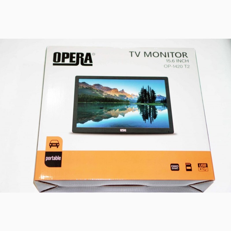 Фото 8. 15, 6 TV Opera OP-1420 + HDMI Портативный телевизор с Т2 (реальный размер экрана 14, 4)