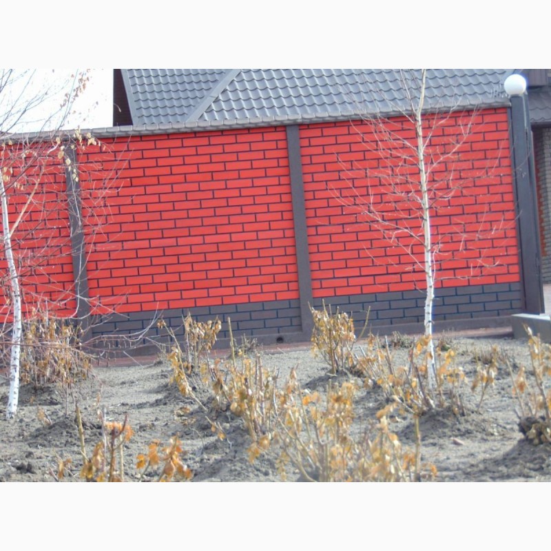 Фото 5. Глянцевые бетонные еврозаборы Гранилит с установкой под ключ в Запорожье и обл