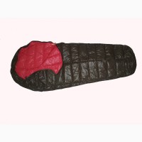 Облегчённый пуховый спальный мешок кокон на рост до 190 см