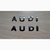 Металлические буквы на авто AUDI Ауди не ржавеют
