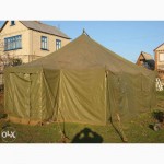 Тенты, навесы брезентовые, палатки армейские любых размеров, пошив