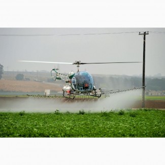 Вертоліт гелікоптер для обприскування сої