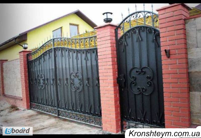 Фото 2. Кованые ворота с установкой в Коротени (Коростенськом районе)