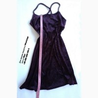 Детское велюровое платье new look бордовое темно фиолетовое велюр сукня