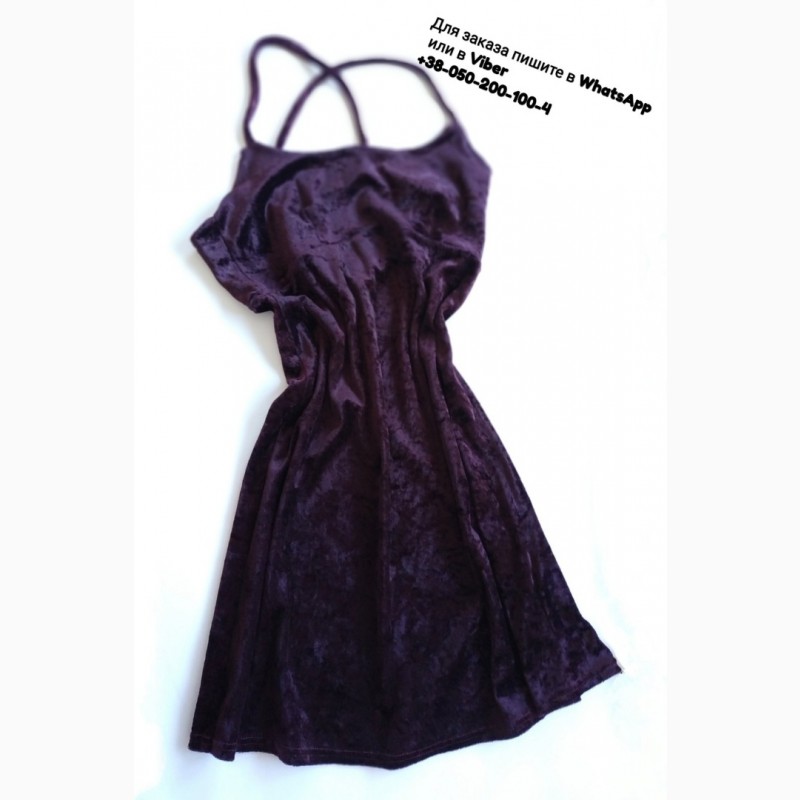 Фото 2. Детское велюровое платье new look бордовое темно фиолетовое велюр сукня