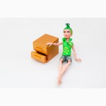 Деревянная прикроватная тумбочка для кукол Барби