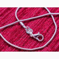 Цепочка серебряная змейка(40 см)