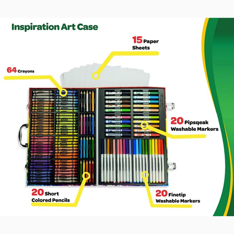 Фото 2. Crayola Набор для творчества в чемодане 140 предметов