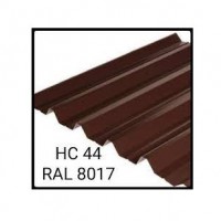 Профнастил коричневый по RAL 8017, металлочерипица коричневый по RAL 8017