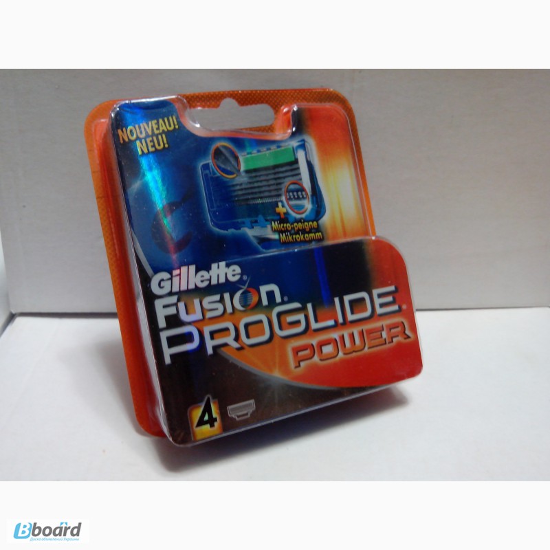 Фото 3. Gillette Fusion ProGlide Power 4 шт