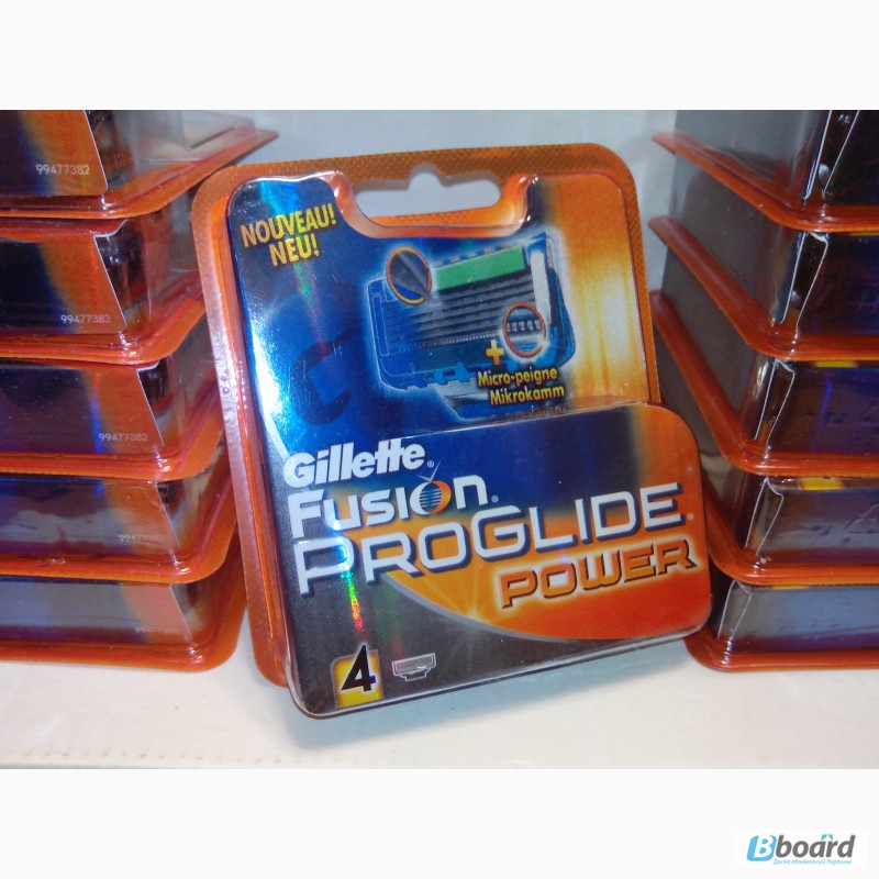 Фото 4. Gillette Fusion ProGlide Power 4 шт