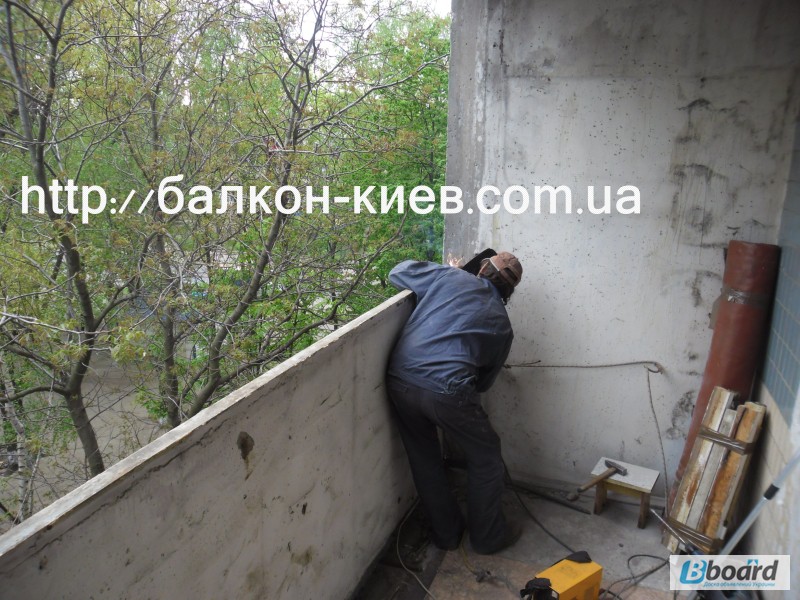 Фото 13. Расширение балкона. Увеличение площади пола балкона. Киев